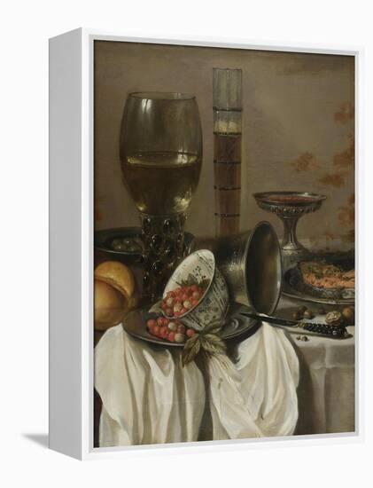 Still Life with Drinking Vessels. 1649-Pieter Claesz-Framed Premier Image Canvas