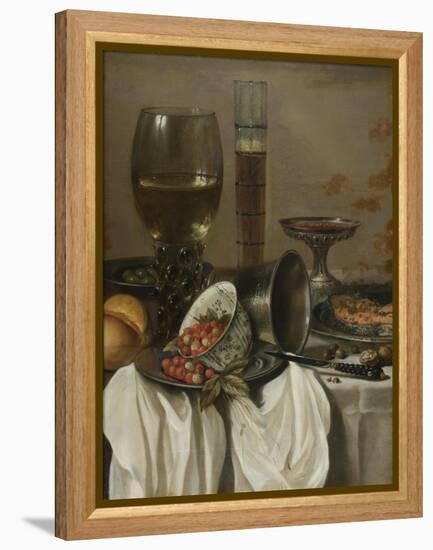 Still Life with Drinking Vessels, 1649-Pieter Claesz-Framed Premier Image Canvas