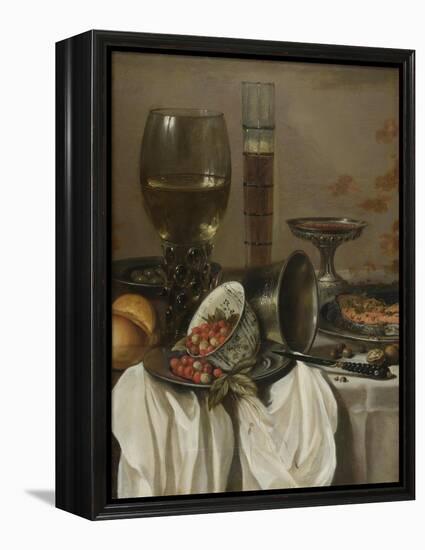 Still Life with Drinking Vessels, 1649-Pieter Claesz-Framed Premier Image Canvas