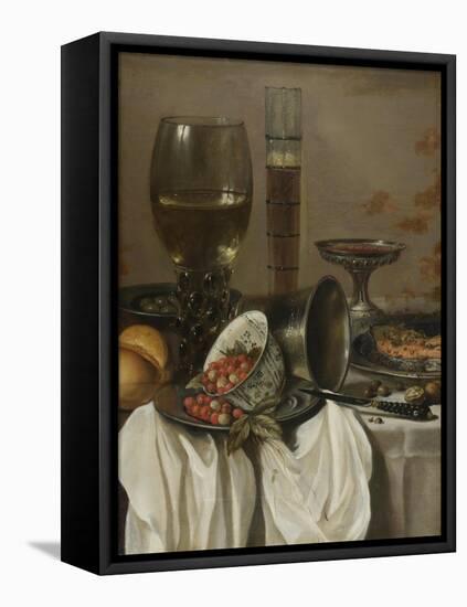 Still Life with Drinking Vessels, 1649-Pieter Claesz-Framed Premier Image Canvas