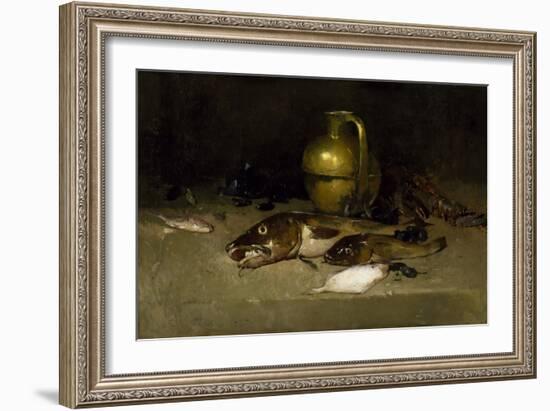 Still Life with Fish, 1897 (Oil on Canvas)-Emil Carlsen-Framed Giclee Print