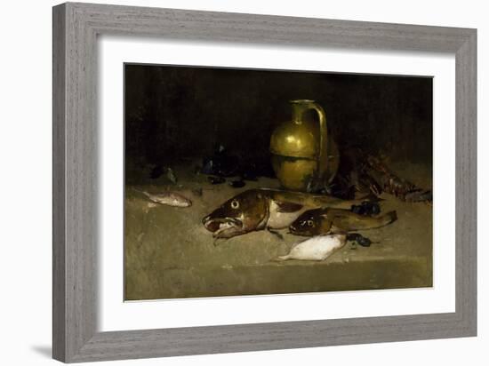 Still Life with Fish, 1897 (Oil on Canvas)-Emil Carlsen-Framed Giclee Print