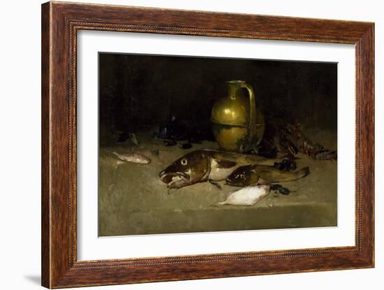 Still Life with Fish, 1897 (Oil on Canvas)-Emil Carlsen-Framed Giclee Print