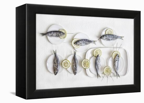 Still Life With Fish-Dimitar Lazarov --Framed Premier Image Canvas