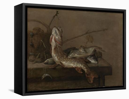 Still Life with Fish-Pieter van Noort-Framed Stretched Canvas