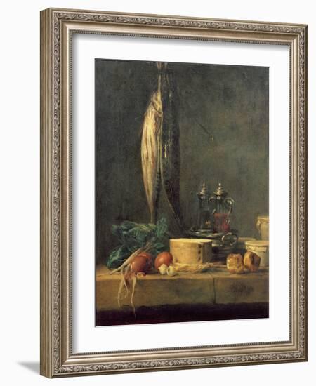 Still Life with Fish-Jean-Baptiste Simeon Chardin-Framed Giclee Print