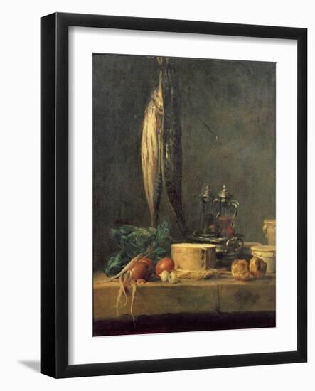 Still Life with Fish-Jean-Baptiste Simeon Chardin-Framed Giclee Print