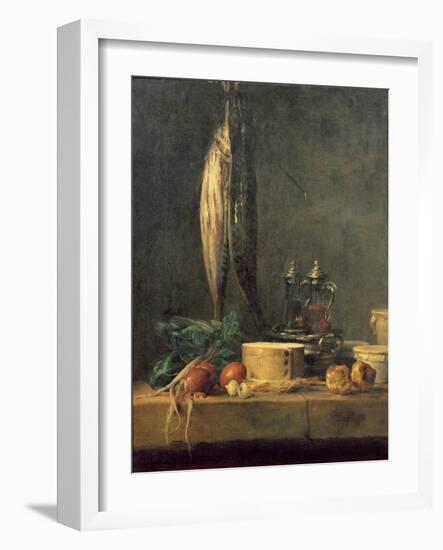 Still Life with Fish-Jean-Baptiste Simeon Chardin-Framed Giclee Print