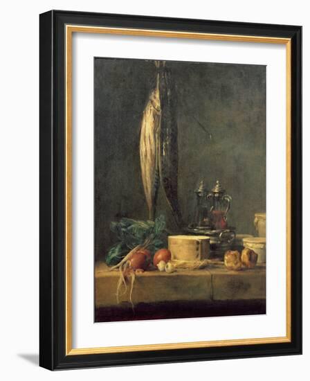 Still Life with Fish-Jean-Baptiste Simeon Chardin-Framed Giclee Print