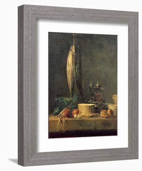 Still Life with Fish-Jean-Baptiste Simeon Chardin-Framed Giclee Print