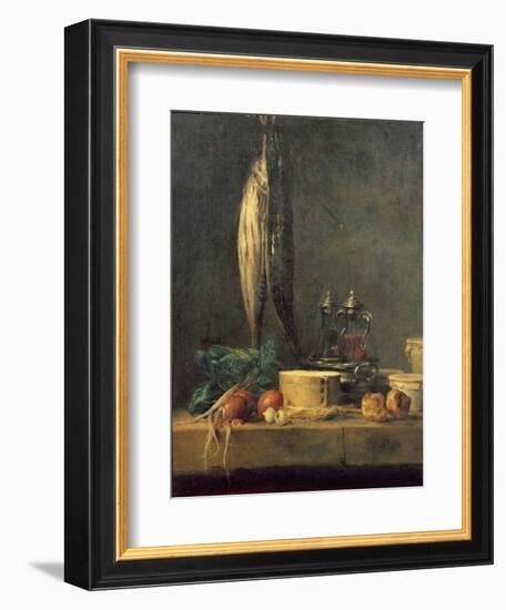 Still Life with Fish-Jean-Baptiste Simeon Chardin-Framed Giclee Print