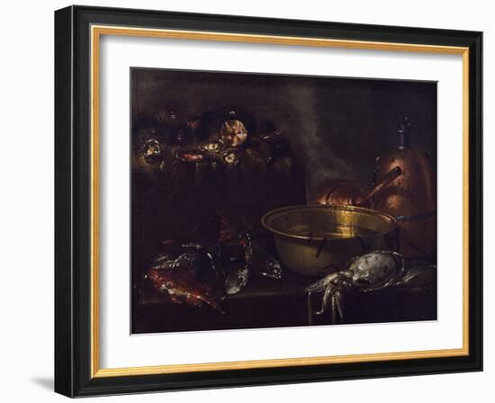 Still Life with Fish-Giuseppe Recco-Framed Giclee Print