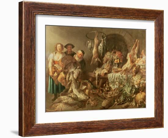 Still Life with Fishmonger-J. J. Grandville-Framed Giclee Print