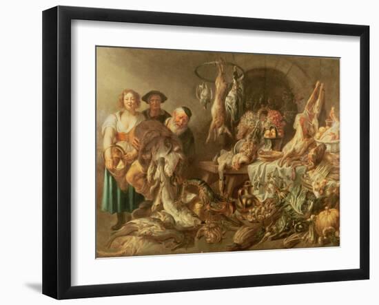 Still Life with Fishmonger-J. J. Grandville-Framed Giclee Print