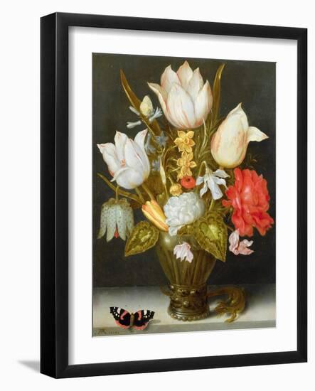 Still Life with Flowers, 1607-Ambrosius The Elder Bosschaert-Framed Giclee Print