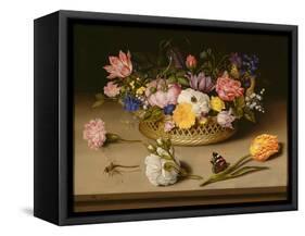 Still Life with Flowers, 1614-Ambrosius Bosschaert the Elder-Framed Premier Image Canvas