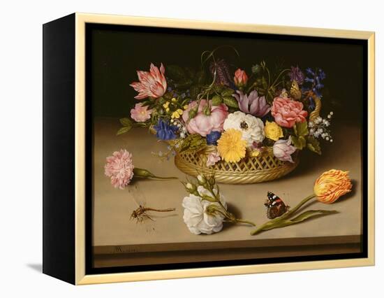 Still Life with Flowers, 1614-Ambrosius Bosschaert the Elder-Framed Premier Image Canvas