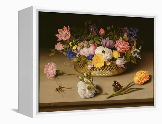 Still Life with Flowers, 1614-Ambrosius Bosschaert the Elder-Framed Premier Image Canvas