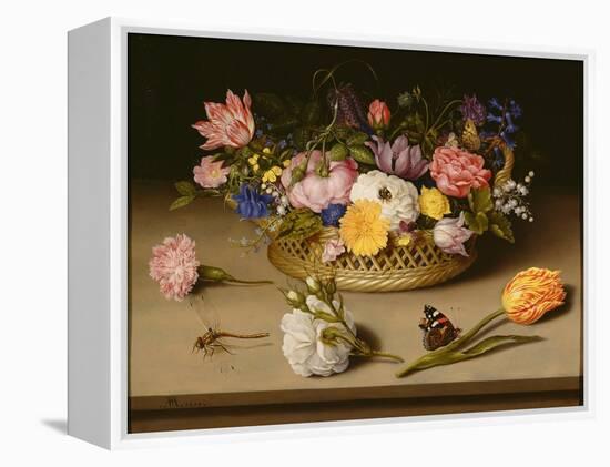 Still Life with Flowers, 1614-Ambrosius Bosschaert the Elder-Framed Premier Image Canvas