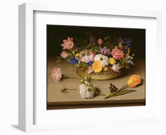 Still Life with Flowers, 1614-Ambrosius Bosschaert the Elder-Framed Giclee Print