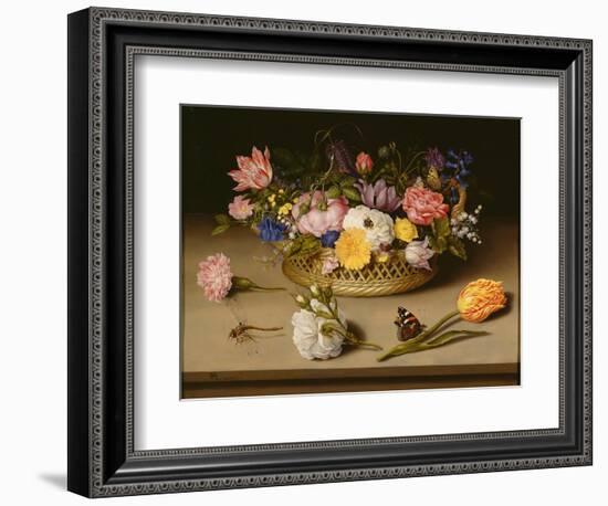 Still Life with Flowers, 1614-Ambrosius Bosschaert the Elder-Framed Giclee Print