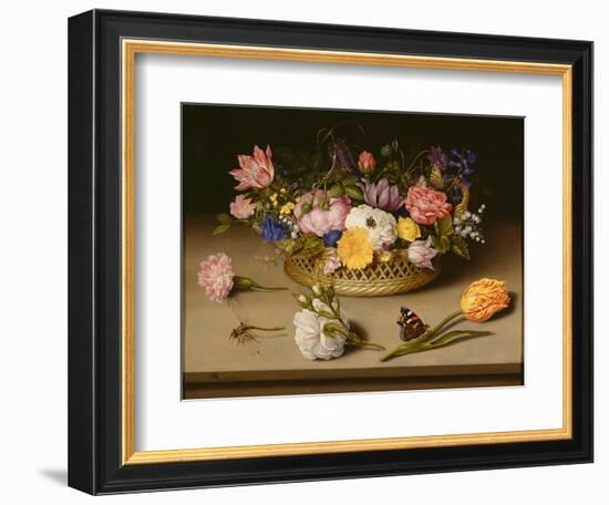 Still Life with Flowers, 1614-Ambrosius Bosschaert the Elder-Framed Giclee Print