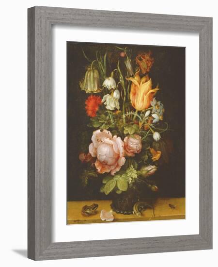 Still Life with Flowers, 1615-Roelandt Jacobsz. Savery-Framed Giclee Print