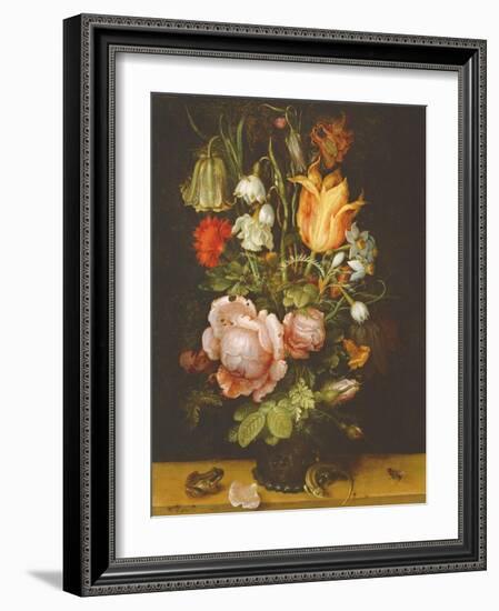 Still Life with Flowers, 1615-Roelandt Jacobsz. Savery-Framed Giclee Print