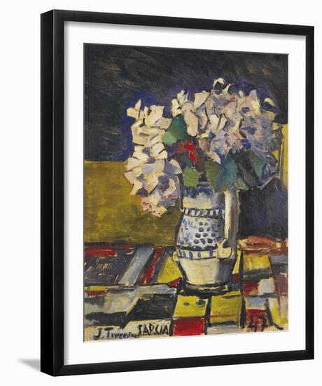 Still Life with Flowers, 1947-Joaquin Torres-Garcia-Framed Giclee Print