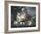 Still Life with Flowers and a Landscape-Severin Roesen-Framed Giclee Print