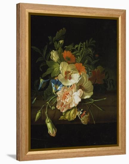 Still Life with Flowers and Butterfly-Rachel Ruysch-Framed Premier Image Canvas