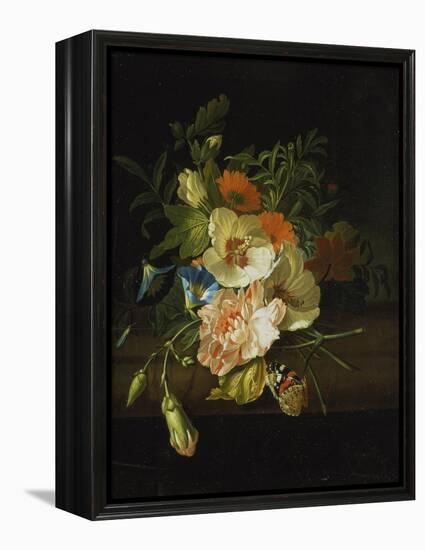 Still Life with Flowers and Butterfly-Rachel Ruysch-Framed Premier Image Canvas