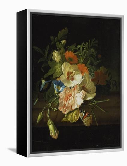 Still Life with Flowers and Butterfly-Rachel Ruysch-Framed Premier Image Canvas