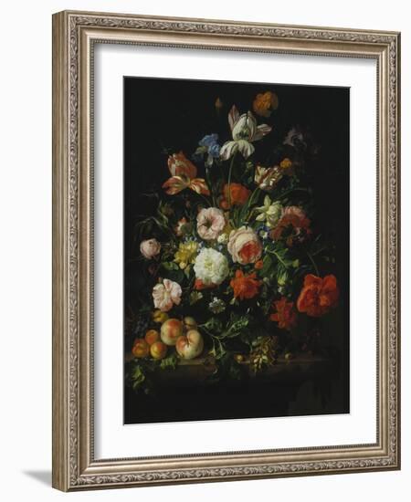 Still Life with Flowers and Fruit, 1707-Rachel Ruysch-Framed Giclee Print