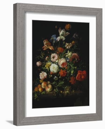 Still Life with Flowers and Fruit, 1707-Rachel Ruysch-Framed Giclee Print