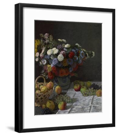 Claude Monet Still Life With Flowers And Fruit Giclee Paper Print Poster