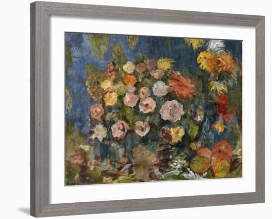 Still Life with Flowers and Fruit, 1907-Nikolai Nikolayevich Sapunov-Framed Giclee Print