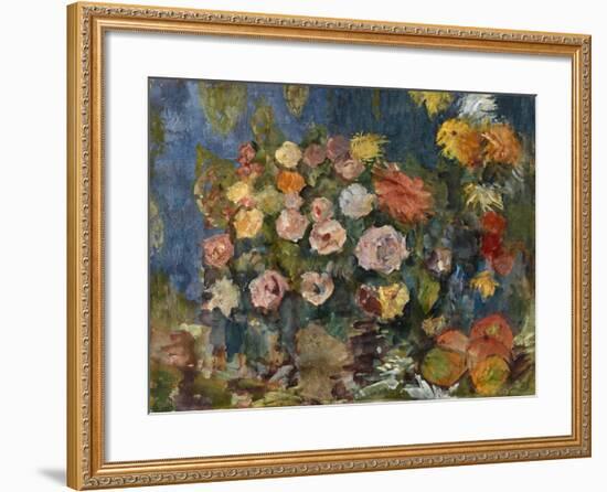 Still Life with Flowers and Fruit, 1907-Nikolai Nikolayevich Sapunov-Framed Giclee Print