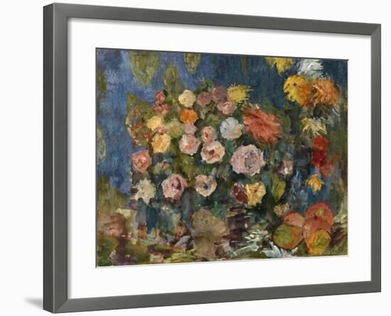 Still Life with Flowers and Fruit, 1907-Nikolai Nikolayevich Sapunov-Framed Giclee Print