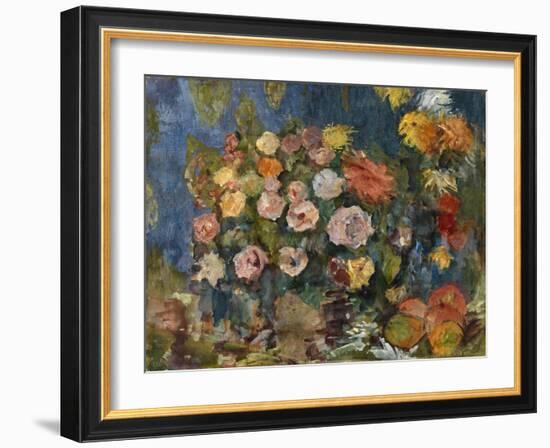 Still Life with Flowers and Fruit, 1907-Nikolai Nikolayevich Sapunov-Framed Giclee Print