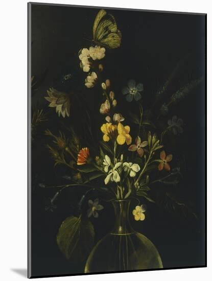 Still Life with Flowers and Fruit-Caravaggio-Mounted Giclee Print