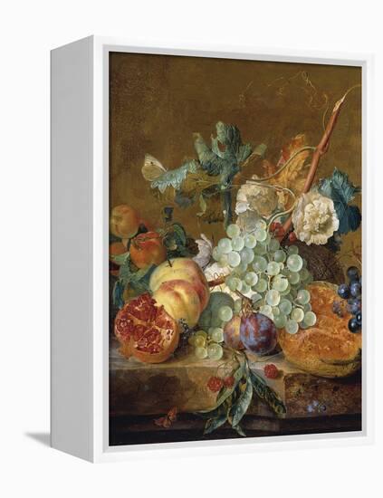 Still Life with Flowers and Fruit-Jan van Huysum-Framed Premier Image Canvas