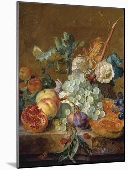 Still Life with Flowers and Fruit-Jan van Huysum-Mounted Giclee Print