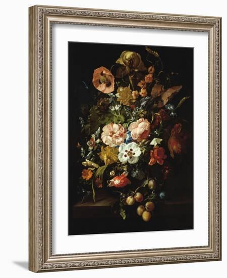 Still Life with Flowers and Fruit-Rachel Ruysch-Framed Giclee Print