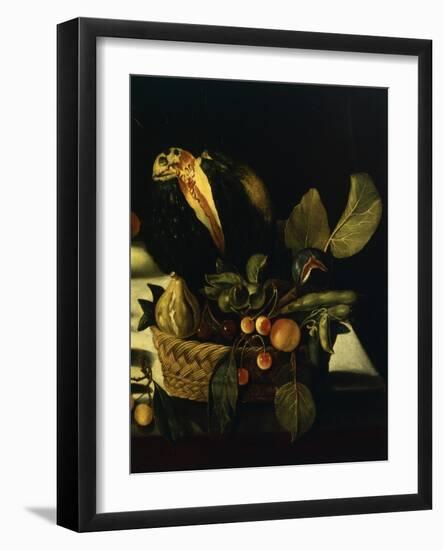 Still Life with Flowers and Fruit-Caravaggio-Framed Giclee Print