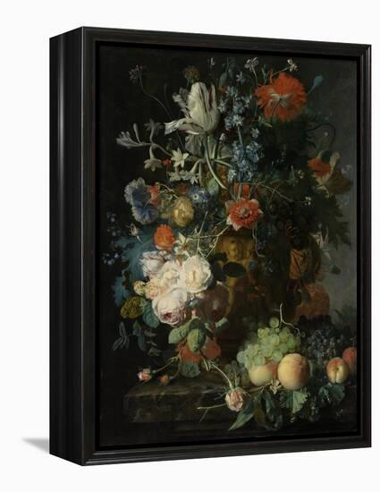 Still Life with Flowers and Fruit-Jan van Huysum-Framed Stretched Canvas