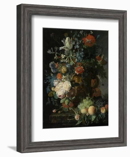 Still Life with Flowers and Fruit-Jan van Huysum-Framed Art Print