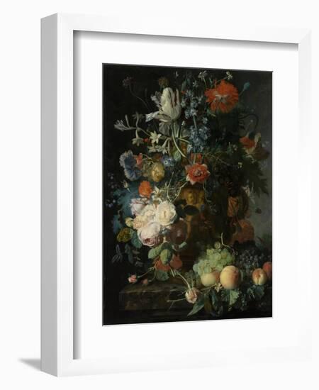 Still Life with Flowers and Fruit-Jan van Huysum-Framed Art Print