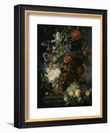 Still Life with Flowers and Fruit-Jan van Huysum-Framed Art Print