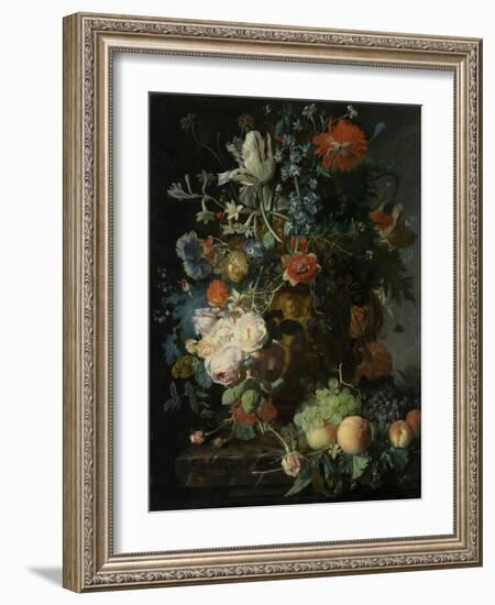 Still Life with Flowers and Fruit-Jan van Huysum-Framed Art Print